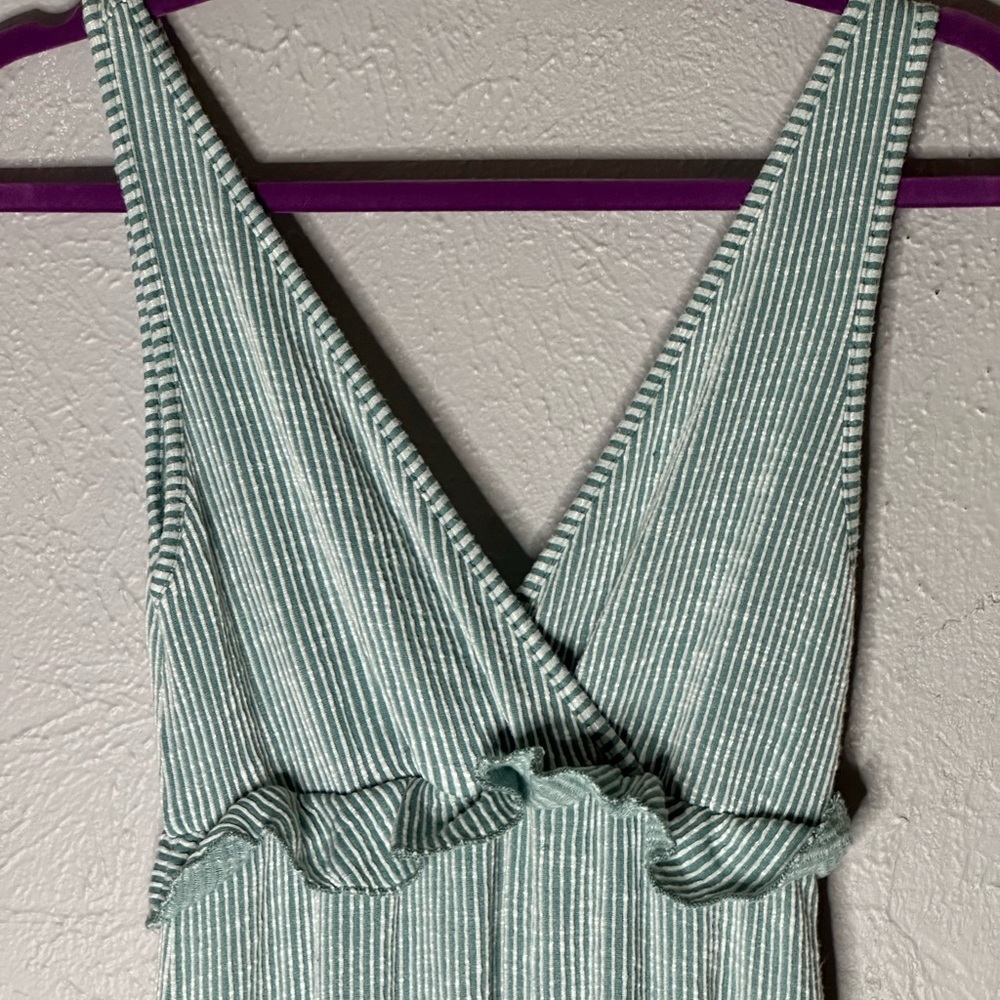 Caution to the wind green sleeveless dress size small - Picture 3 of 4